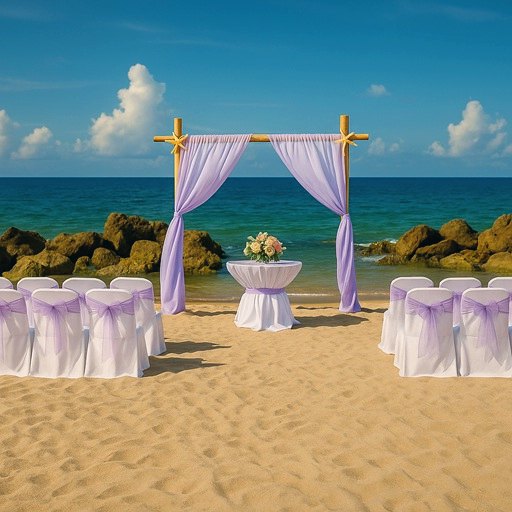 Sea Star Arch package for beach weddings